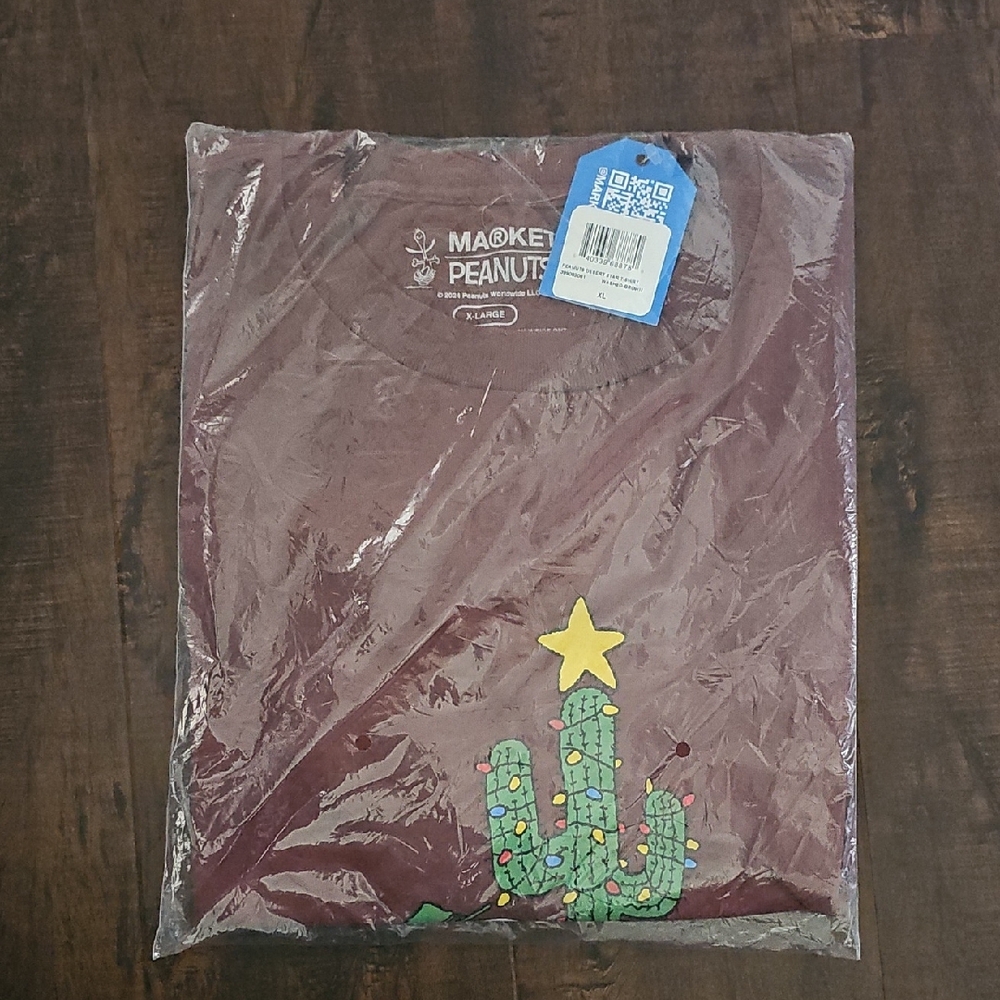 Brown and Green Cactus Short Sleeve Tee